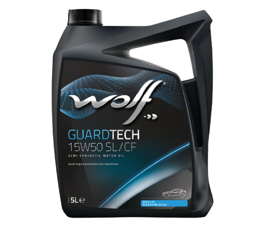 Моторное масло Wolf GuardTech 15W-50 SL/CF, 5л  (WOLF: 141385)